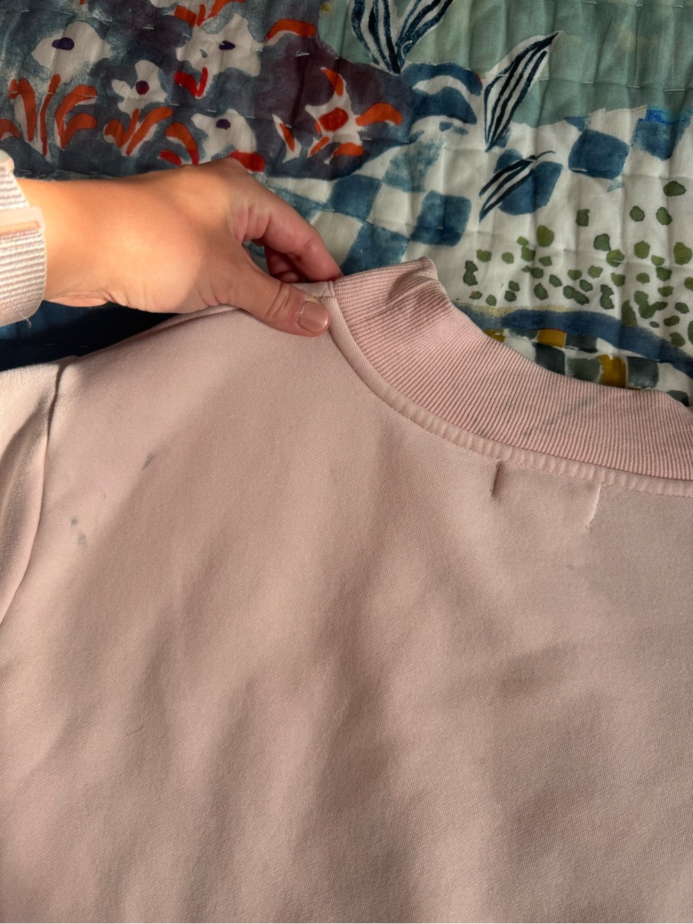 Parke 2025 Valentine’s Day Ballet Pink and White mockneck L/XL - Picture 5 of 8